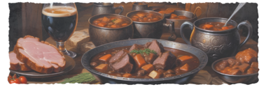 Black Ale and Pork Stew: A Dwarven Feast for the Stout-Hearted