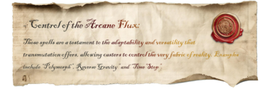 Control of the Arcane Flux