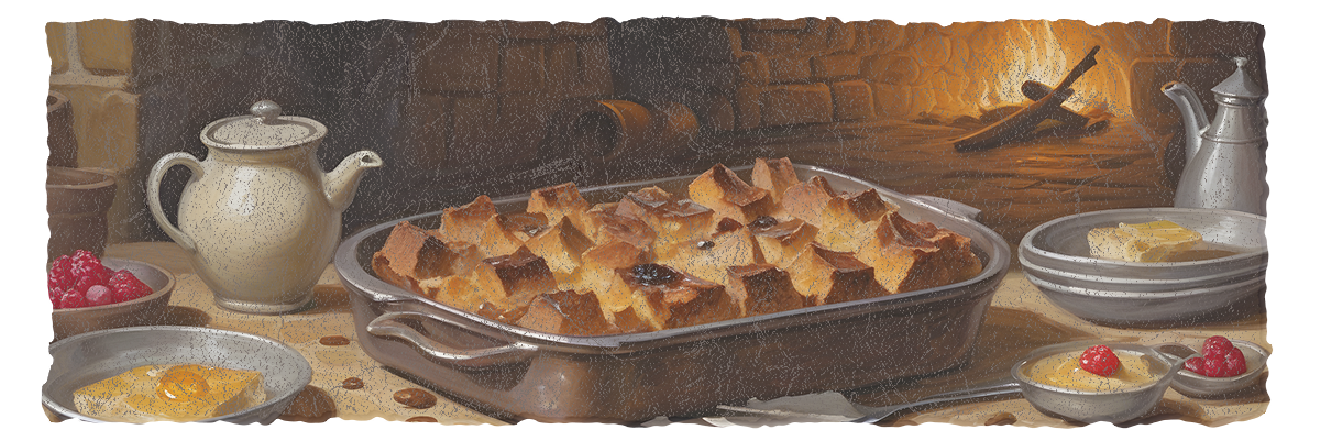 Halfling Toasted Bread Pudding: A Mid-Morning Marvel