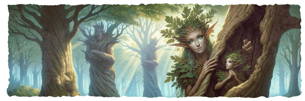 Dryads and Treants: Sentinels of the Forest