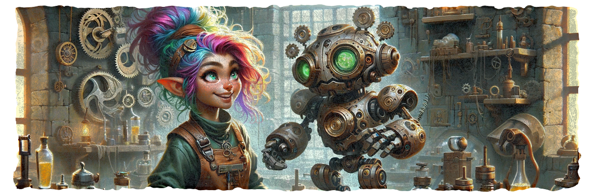 Thalia Brightspark: The Gnome Artificer with a Flair for Invention