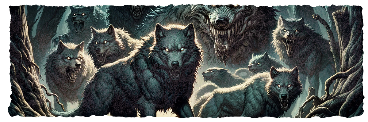 The Howl and the Growl: Dire Wolves and Worgs in the Woodland