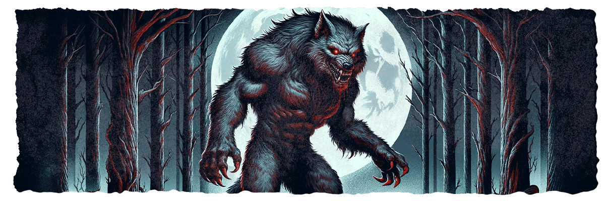 The Moon’s Curse: Werewolves and Lycanthropes of the Woodland