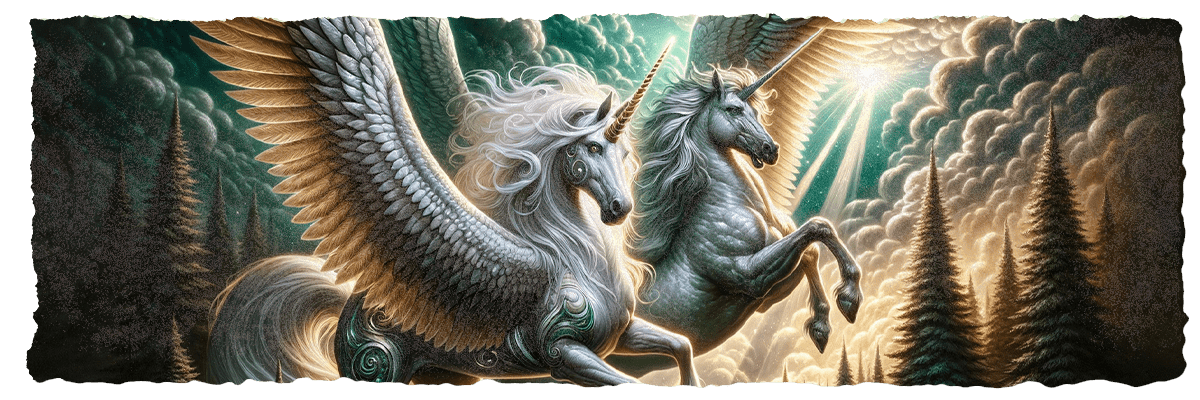 Unicorns and Pegasus: Celestial Wonders of the Woodland